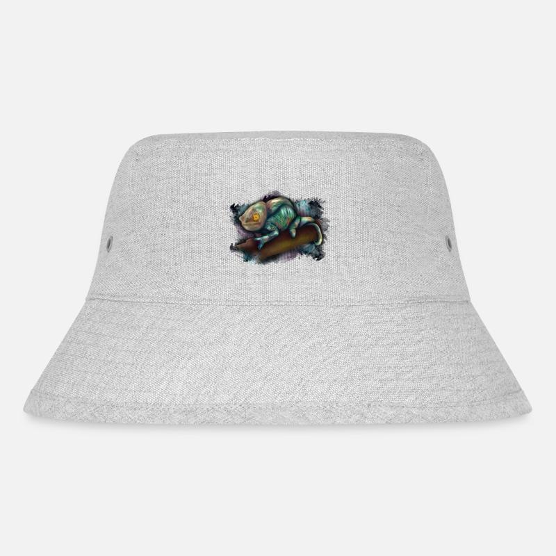 Chamäleon - Stanley/Stella recycelter Bucket Hat - Grau meliert