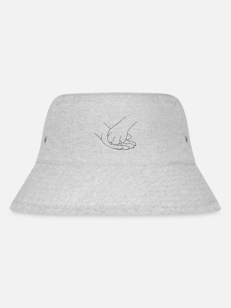 Hand mit Pfote - Stanley/Stella recycelter Bucket Hat - Grau meliert