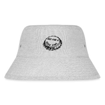 out for a good time - Stanley/Stella recycelter Bucket Hat - Grau meliert - Vorne