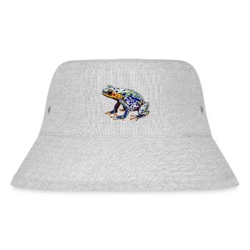 Poison dart frog with a beautiful warning color as an amphibian - Stanley/Stella Recycled Bucket Hat - heather grey - Front