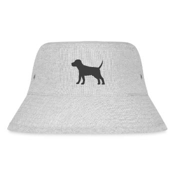 Hund - Stanley/Stella recycelter Bucket Hat - Grau meliert - Vorne