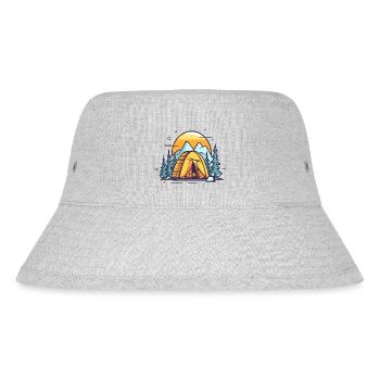 Zelt - Stanley/Stella recycelter Bucket Hat - Grau meliert - Vorne