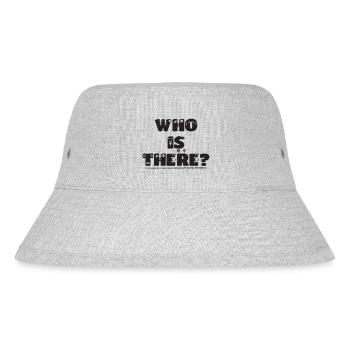 Wer ist da??? Irgendjemand? Text mit Augen… - Stanley/Stella recycelter Bucket Hat - Grau meliert - Vorne