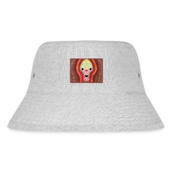 Crazy skull - Stanley/Stella Recycled Bucket Hat - heather grey - Front