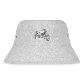 Motorrad - Stanley/Stella recycelter Bucket Hat - Grau meliert - Vorne