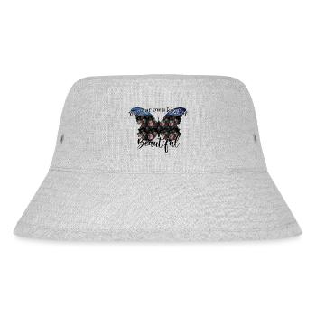 Be your own kind of beautiful, Scmetterling schön - Stanley/Stella Recycled Bucket Hat - heather grey - Front