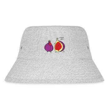 Lustige Feige Sau - Stanley/Stella recycelter Bucket Hat - Grau meliert - Vorne