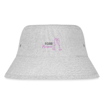 In dubio Prosecco - Stanley/Stella recycelter Bucket Hat - Grau meliert - Vorne