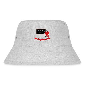 Funny Math Back to School Teacher Joke Cartoon - Stanley/Stella Recycled Bucket Hat - heather grey - Front