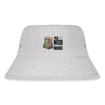 Yes i really do need all these books - Stanley/Stella Recycled Bucket Hat - heather grey - Front