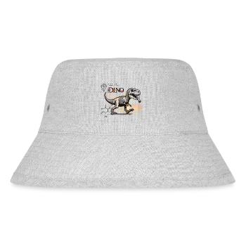Dino - Stanley/Stella recycelter Bucket Hat - Grau meliert - Vorne