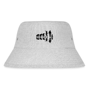 Tiersitter Evolution Haustiersitter Hundesitter Hund W - Stanley/Stella recycelter Bucket Hat - Grau meliert - Vorne
