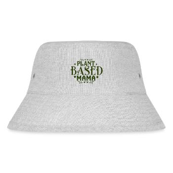 Plant based mom, vegan, veganuary, animal welfare - Stanley/Stella Recycled Bucket Hat - heather grey - Front