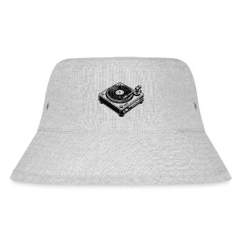 lp vinyl player - Stanley/Stella recycelter Bucket Hat - Grau meliert - Vorne