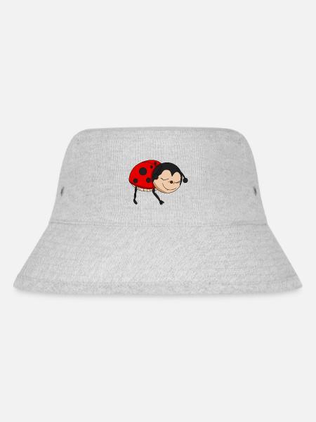 Marienkäfer schläft - Stanley/Stella recycelter Bucket Hat - Grau meliert