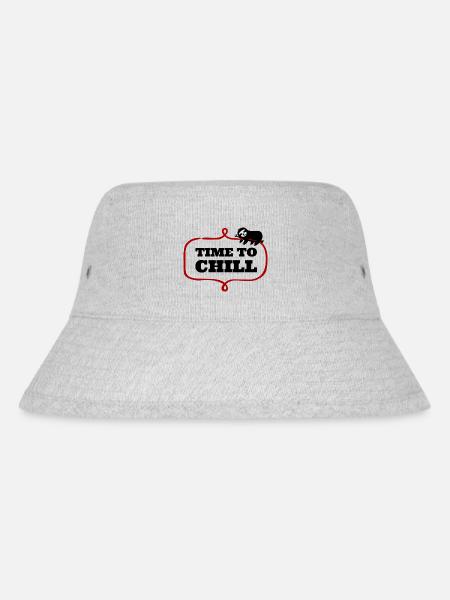 Time to Chill - Stanley/Stella Recycled Bucket Hat - heather grey