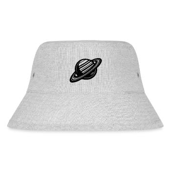 Ringed planet with ring system in the solar system - Stanley/Stella Recycled Bucket Hat - heather grey - Front