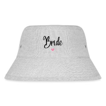 Bride - Stanley/Stella recycelter Bucket Hat - Grau meliert - Vorne