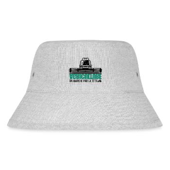 French farmers, farmer, agriculture. - Stanley/Stella Recycled Bucket Hat - heather grey - Front