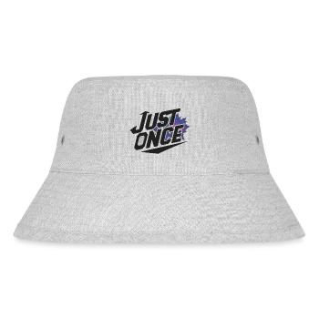 Ahornblätter nur einmal dunkel - Stanley/Stella recycelter Bucket Hat - Grau meliert - Vorne