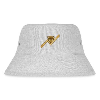 I Don't Do Mornings Morning People Cat Pet Funny - Stanley/Stella Recycled Bucket Hat - heather grey - Front