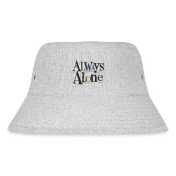 Always Alone - Stanley/Stella Recycled Bucket Hat - heather grey - Front