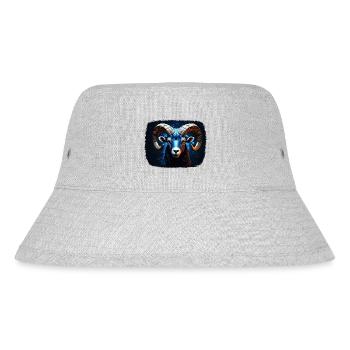 Zodiac sign Aries - Stanley/Stella Recycled Bucket Hat - heather grey - Front