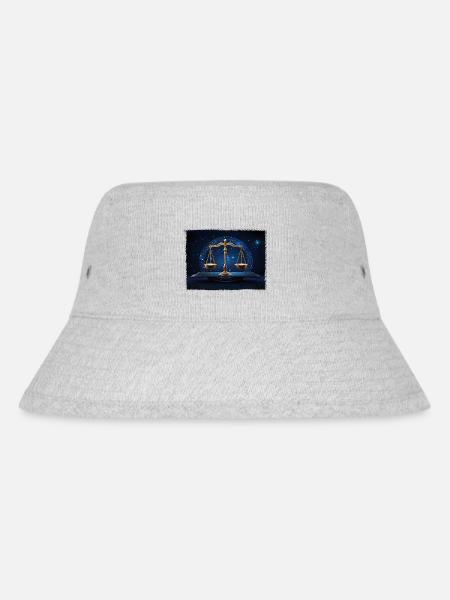 Sternzeichen Waage - Stanley/Stella recycelter Bucket Hat - Grau meliert