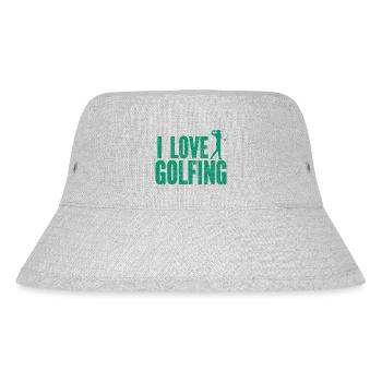 Golf - Golfclub Goldspieler Birdie Elite Luxus - Stanley/Stella recycelter Bucket Hat - Grau meliert - Vorne
