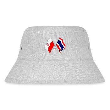 Drapeau Pologne, Thaïlande - Bob recyclé Stanley/Stella - gris chiné - Devant