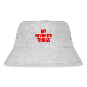 my favorite things - Stanley/Stella recycelter Bucket Hat - Grau meliert - Vorne