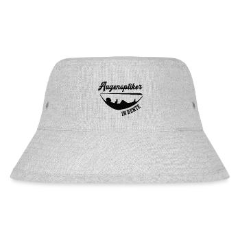 Augenoptiker in Rente Rentenbeginn Optiker Rentner - Stanley/Stella recycelter Bucket Hat - Grau meliert - Vorne