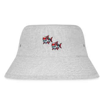 piranhas - Stanley/Stella Recycled Bucket Hat - heather grey - Front
