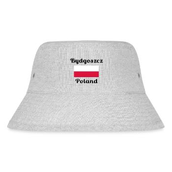 Bydgoszcz Polen - Stilvolle Drucke - Stanley/Stella recycelter Bucket Hat - Grau meliert - Vorne