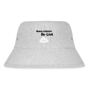 Mamas schönstes Go-Live ALM - Stanley/Stella recycelter Bucket Hat - Grau meliert - Vorne