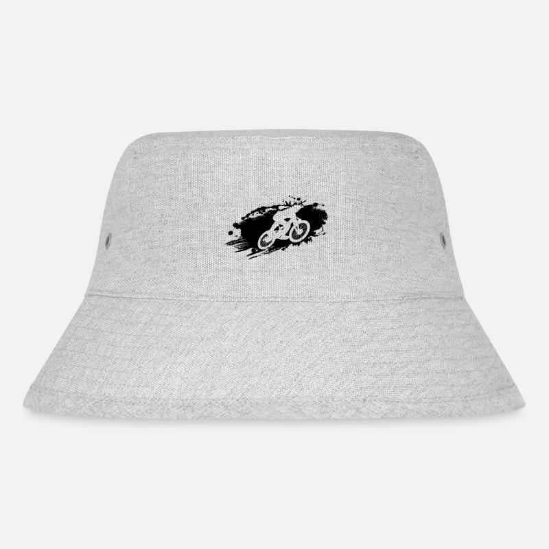 Downhill MTB Ride Black - Stanley/Stella Recycled Bucket Hat - heather grey