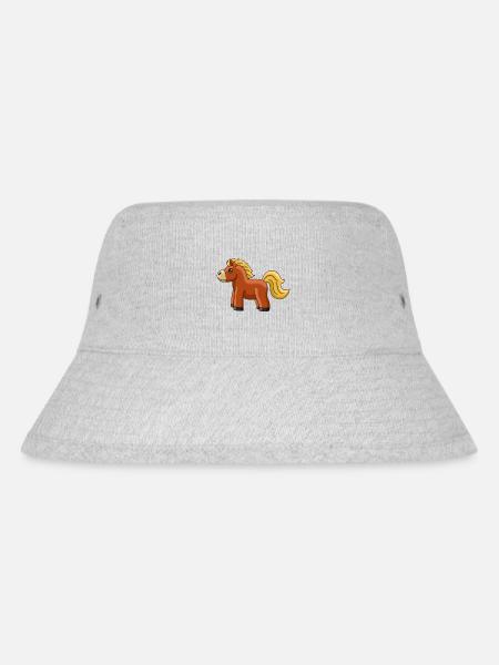 Süßes Pferdchen - Stanley/Stella recycelter Bucket Hat - Grau meliert