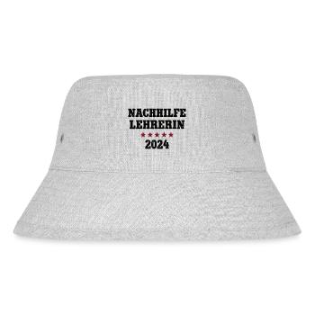 Nachhilfelehrerin 2024 Beruf Lehrerin Nachhilfe - Stanley/Stella recycelter Bucket Hat - Grau meliert - Vorne