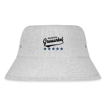 Weltbester Grossonkel Patenonkel Pate Großonkel - Stanley/Stella recycelter Bucket Hat - Grau meliert - Vorne