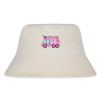 Fire Truck Kids in Pink - Stanley/Stella Recycled Bucket Hat - natural - Front