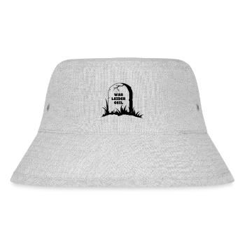 war leider geil Grabstein - Stanley/Stella recycelter Bucket Hat - Grau meliert - Vorne