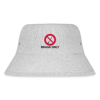 Brass Only - Stanley/Stella Recycled Bucket Hat - heather grey - Front