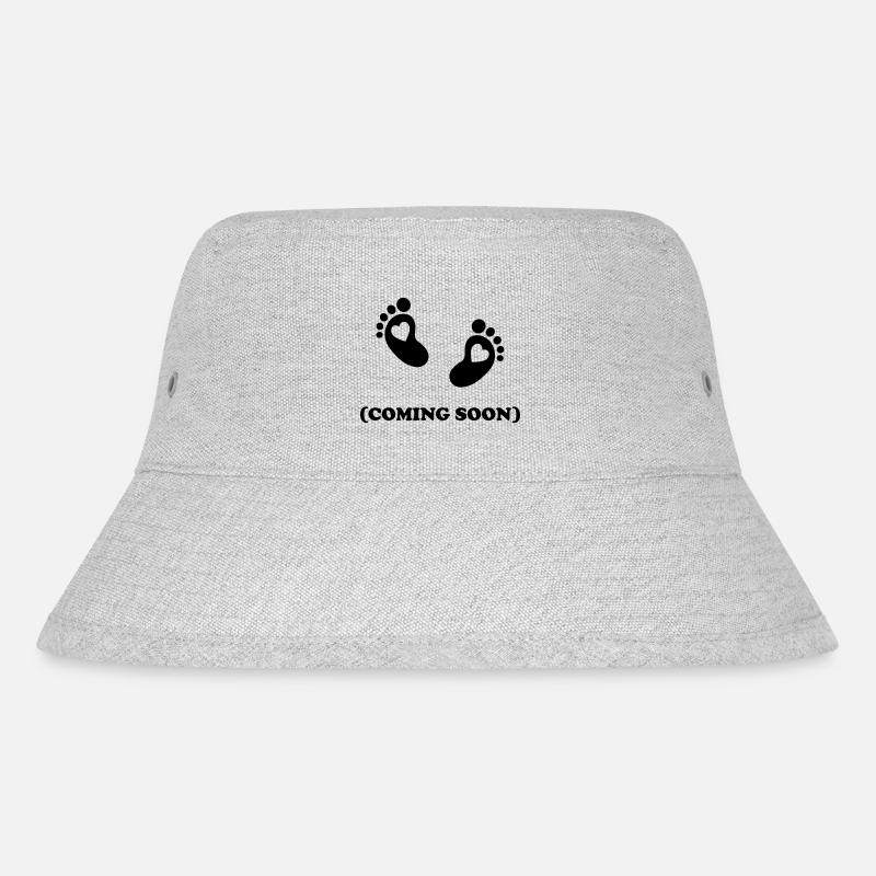 Baby - coming soon - Stanley/Stella recycelter Bucket Hat - Grau meliert