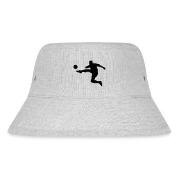 Fußball Stürmer - Stanley/Stella recycelter Bucket Hat - Grau meliert - Vorne