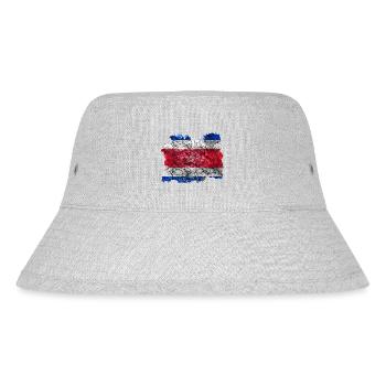 Costa Rica vintage flag - Stanley/Stella Recycled Bucket Hat - heather grey - Front