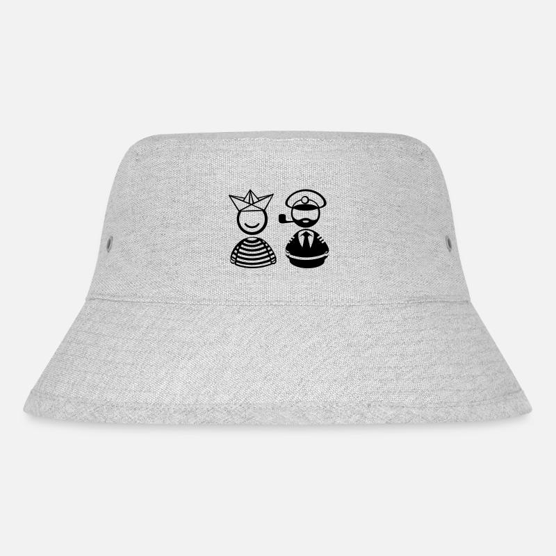 Seemänner - Stanley/Stella recycelter Bucket Hat - Grau meliert