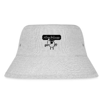Abschluss geschafft (1c) - Stanley/Stella recycelter Bucket Hat - Grau meliert - Vorne
