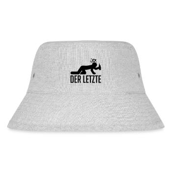 der_letzte_fu1 - Stanley/Stella recycelter Bucket Hat - Grau meliert - Vorne
