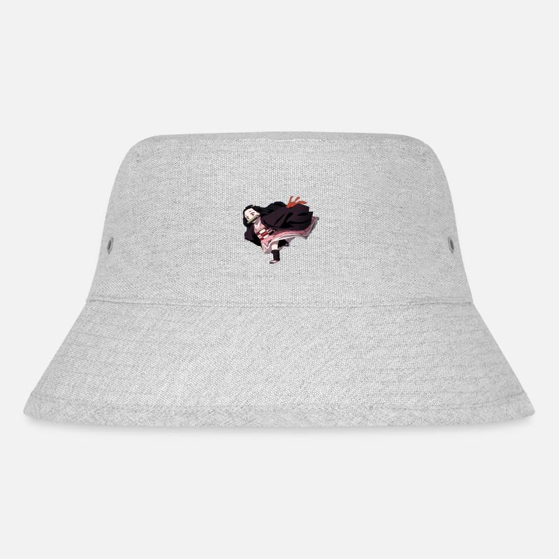Nezuko - Stanley/Stella recycelter Bucket Hat - Grau meliert