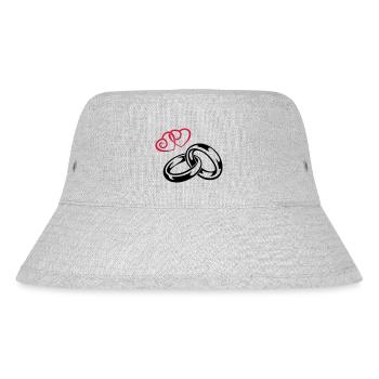 eheringe_love - Stanley/Stella recycelter Bucket Hat - Grau meliert - Vorne